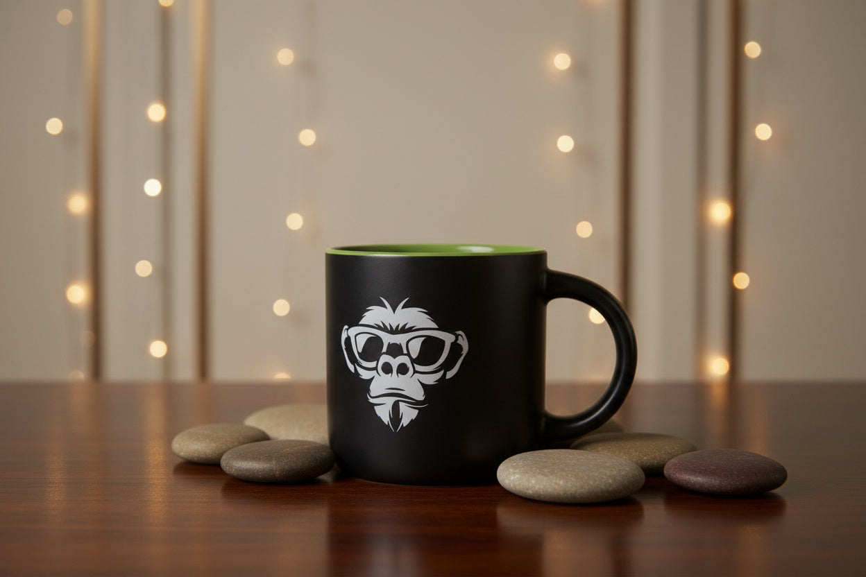 Monkey Werx Coffee Mug - Lime Green