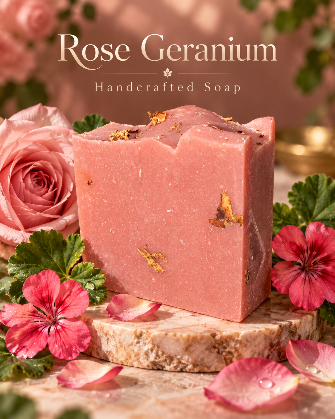 Rose Geranium Artisan Soap Bar