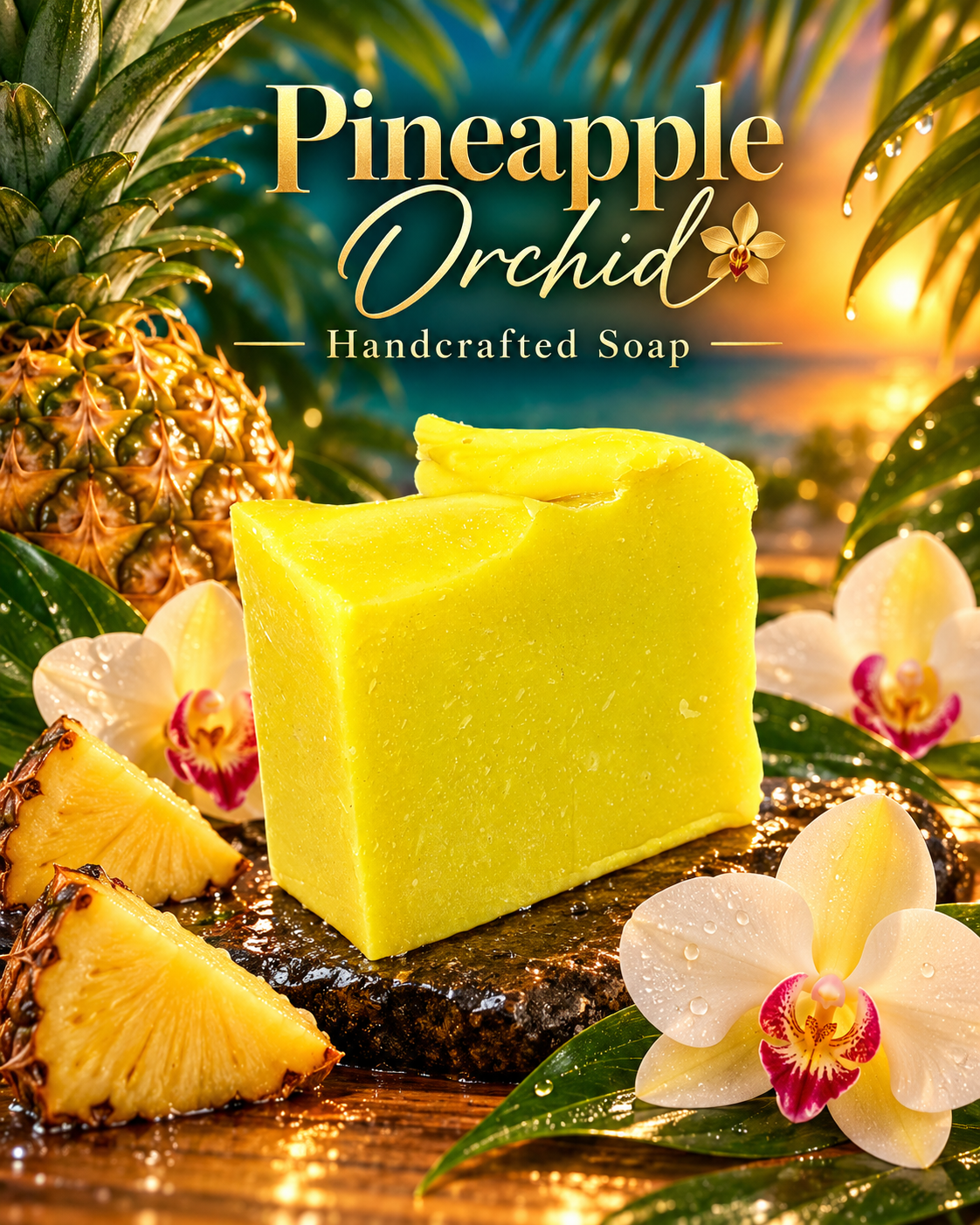 Monkey Werx Pineapple Orchid Soap Bar