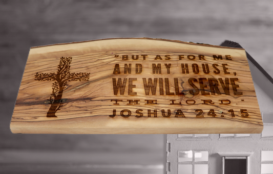 Joshua 25:15 Olive Wood