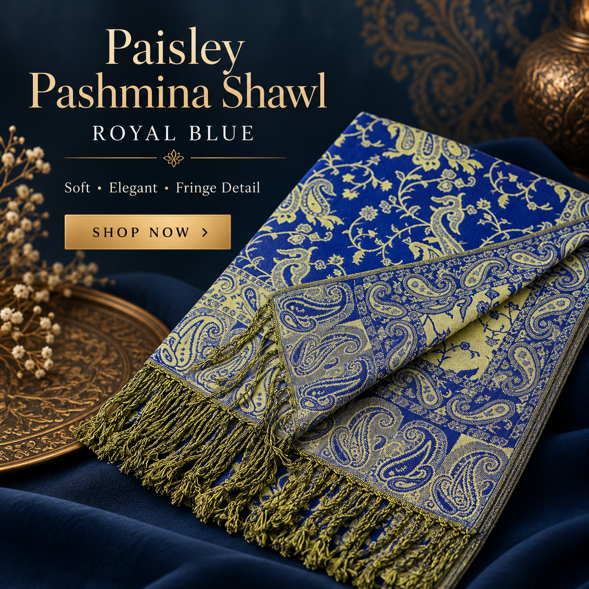 Paisley Pashmina Shawl