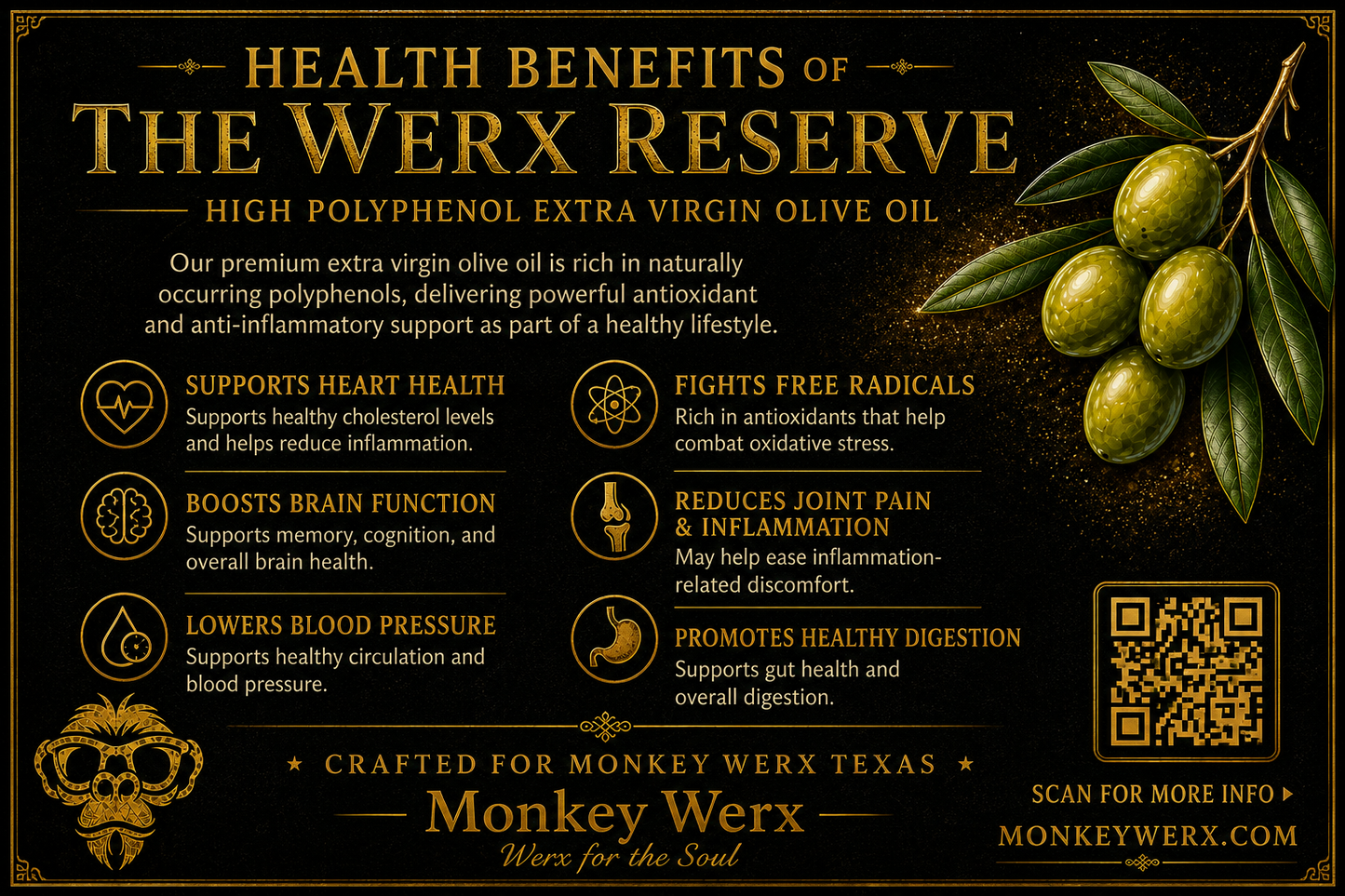 Werx Reserve - High-Polyphenol Extra Virgin Olive Oil