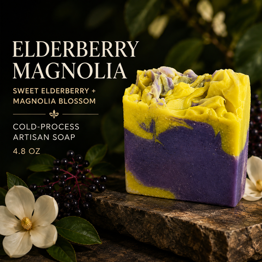 Elderberry Magnolia Artisan Soap