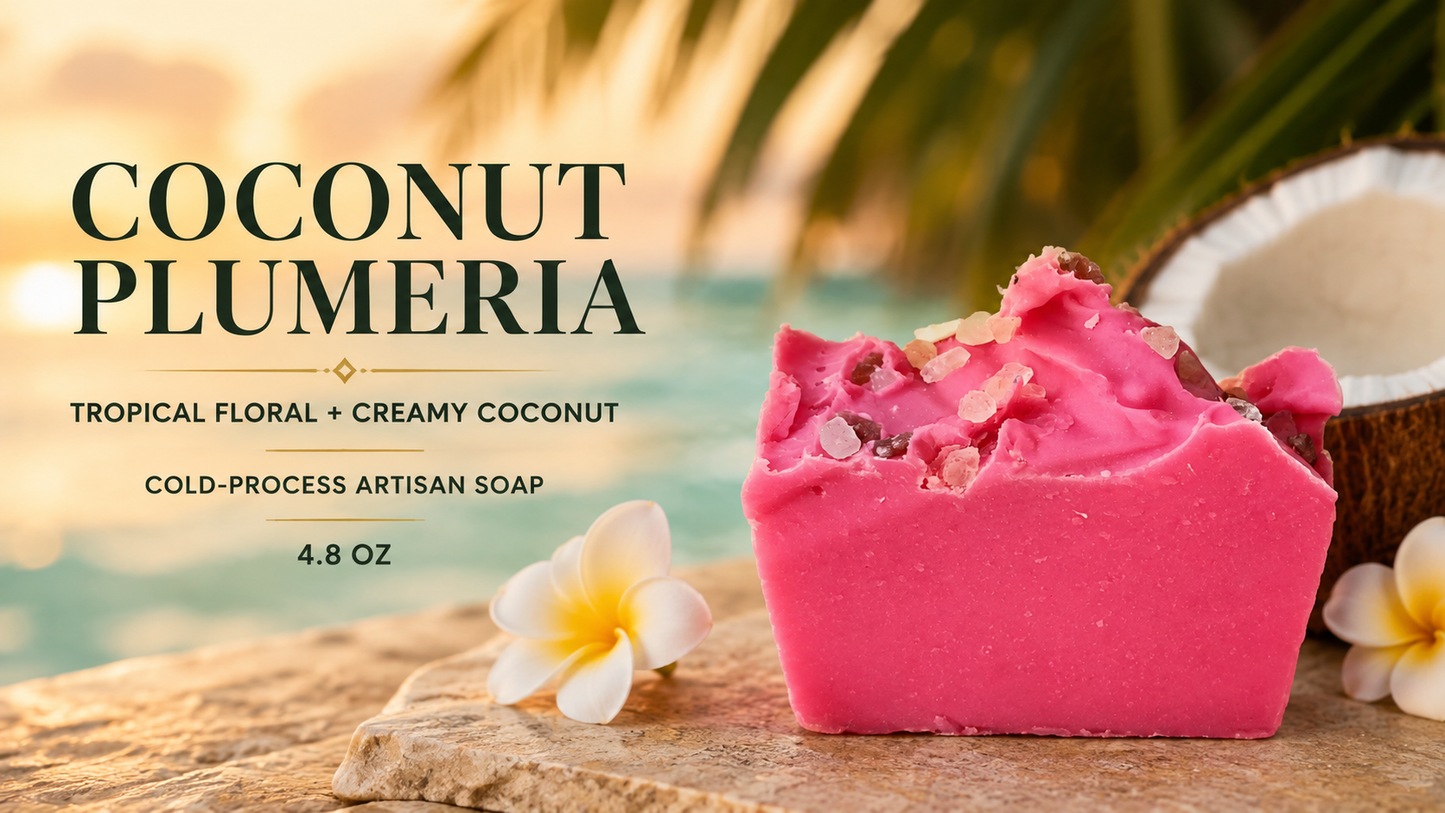 Coconut Plumeria Artisan Soap