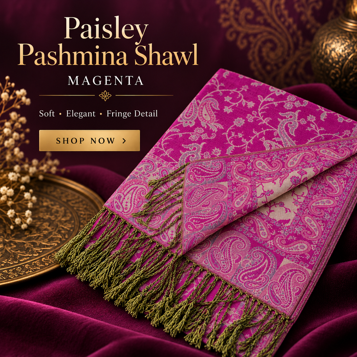 Paisley Pashmina Shawl