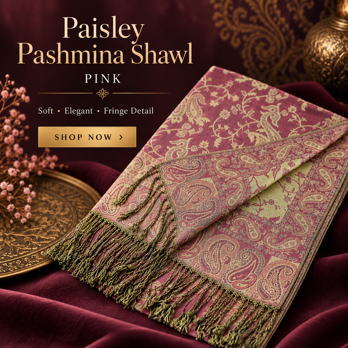 Paisley Pashmina Shawl
