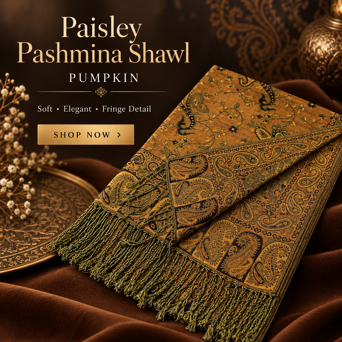 Paisley Pashmina Shawl