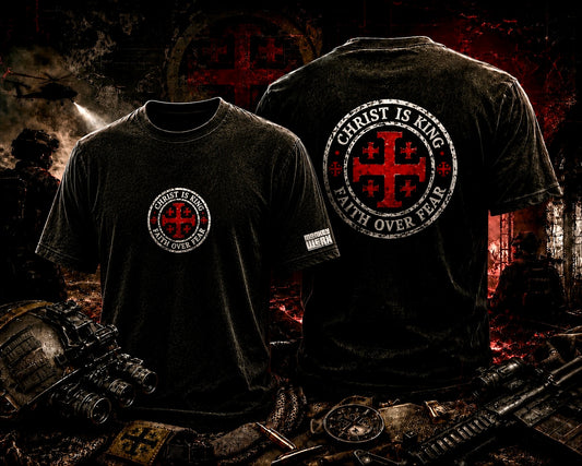 MonkeyWerx “Christ Is King - Faith Over Fear” Tee