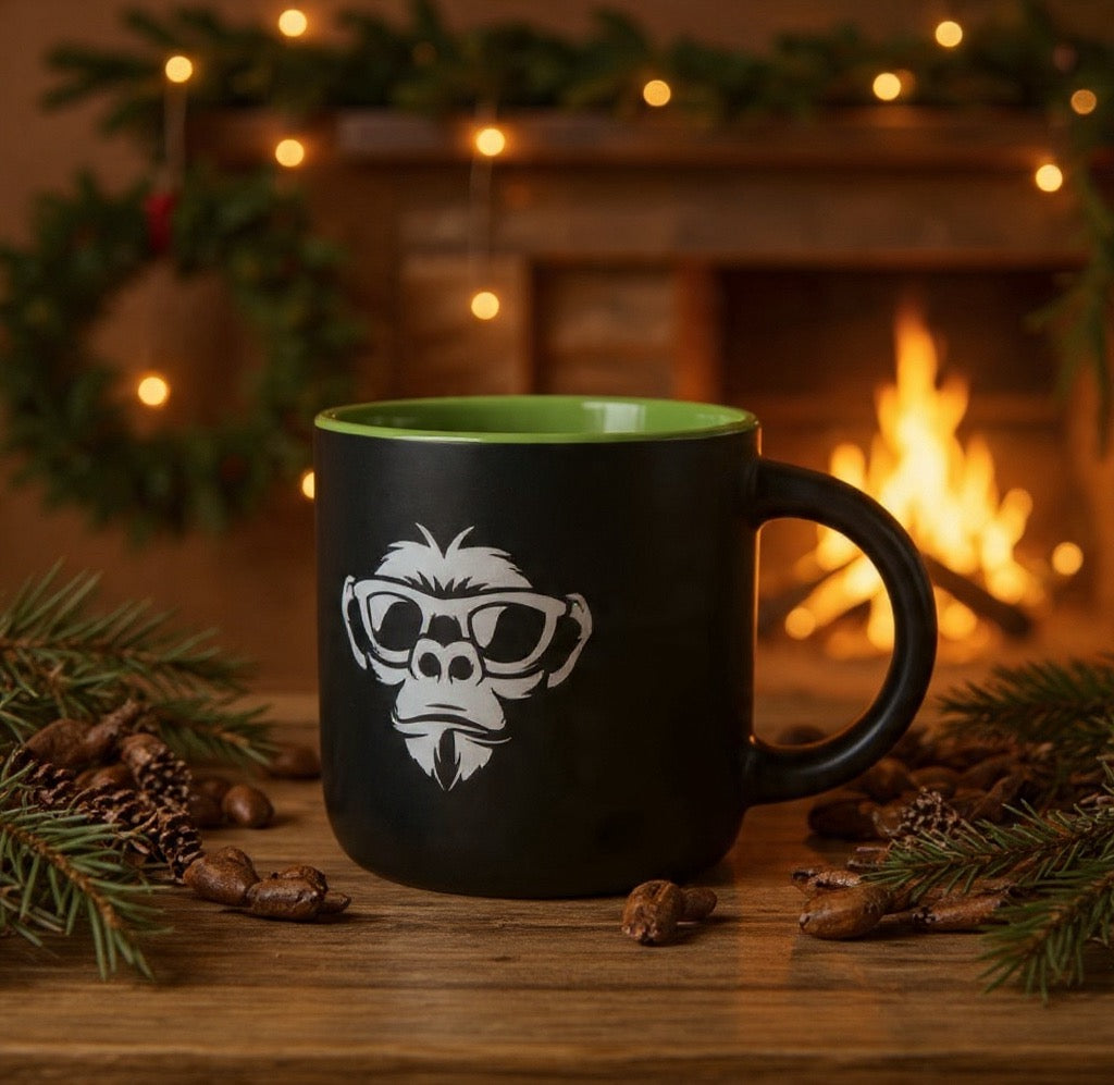 Monkey Werx Coffee Mug - Lime Green