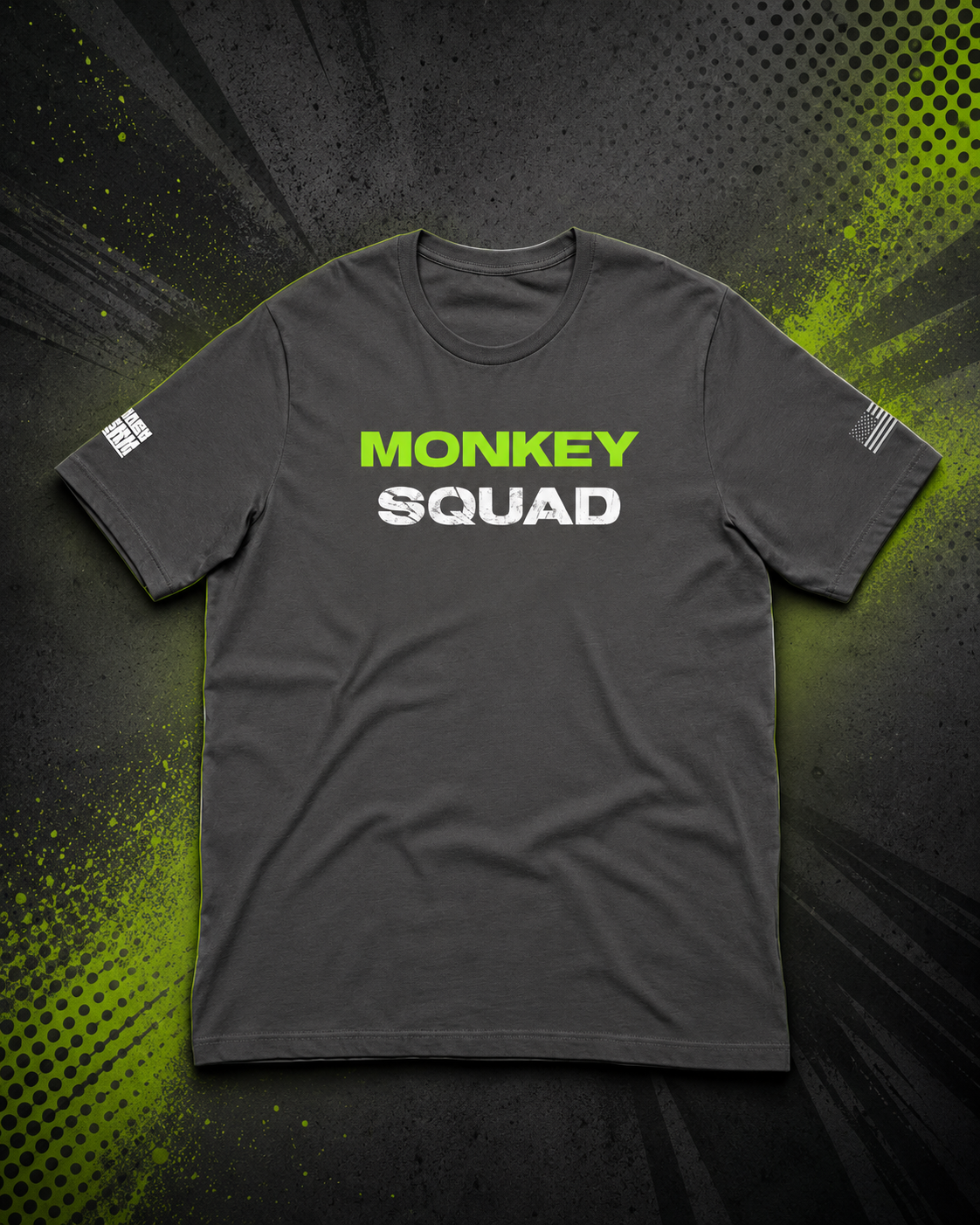 Monkey Squad Green Tee