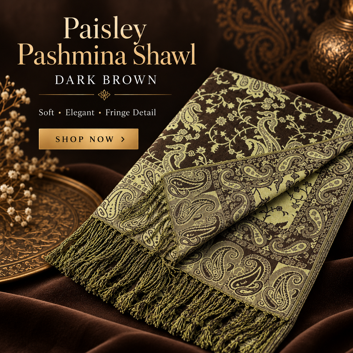 Paisley Pashmina Shawl