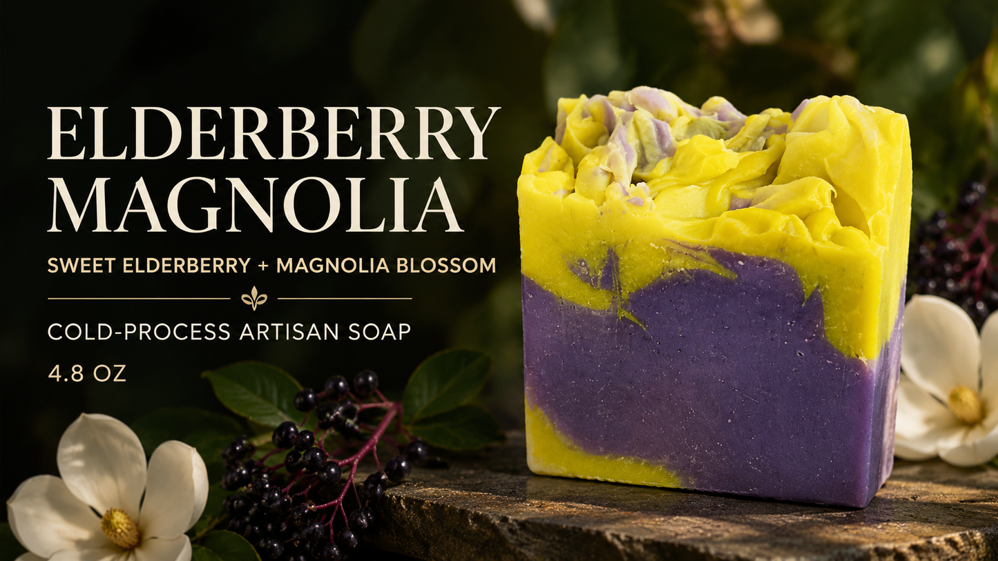 Elderberry Magnolia Artisan Soap