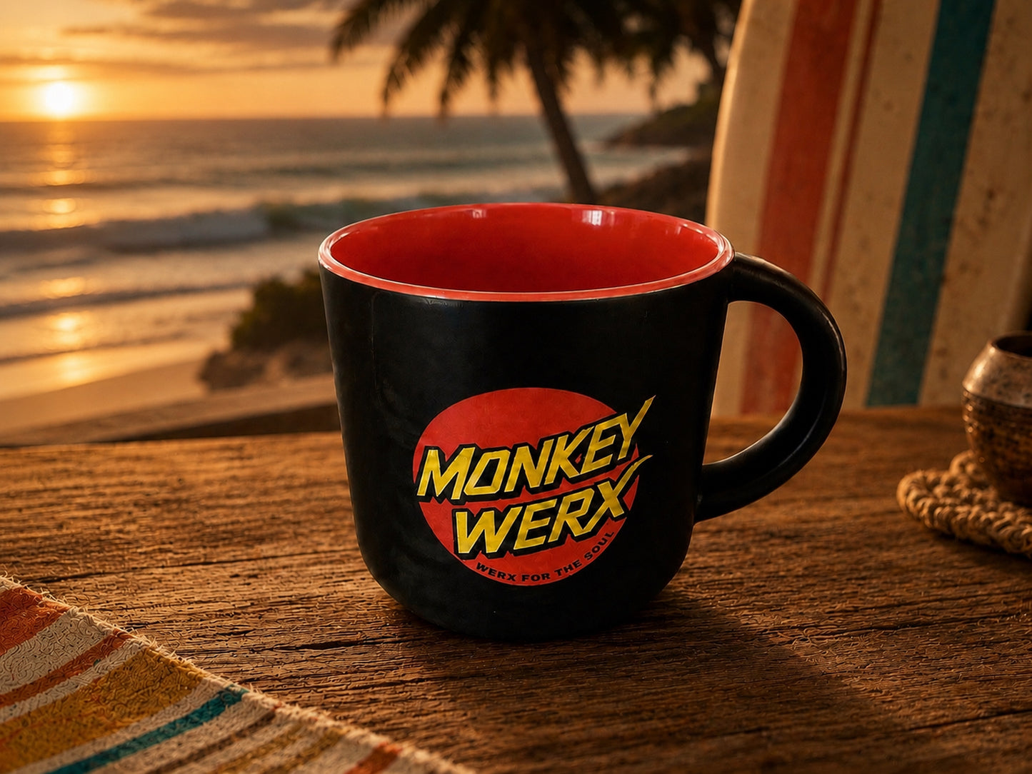Limited Edition Monkey Werx Retro Surf Mug