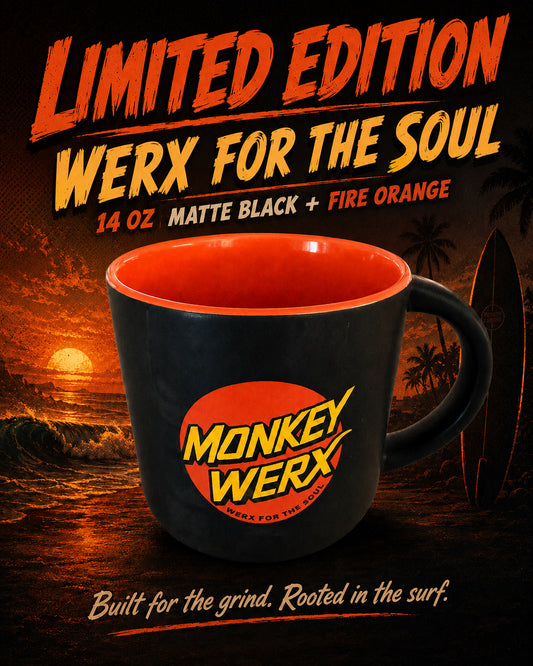 Limited Edition Monkey Werx Retro Surf Mug